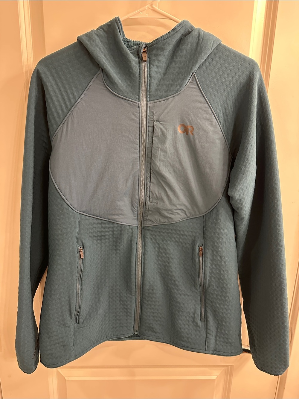 Outdoor Research Women's Vigor Plus Fleece HoodieTeal Full-Zip Jacket - large